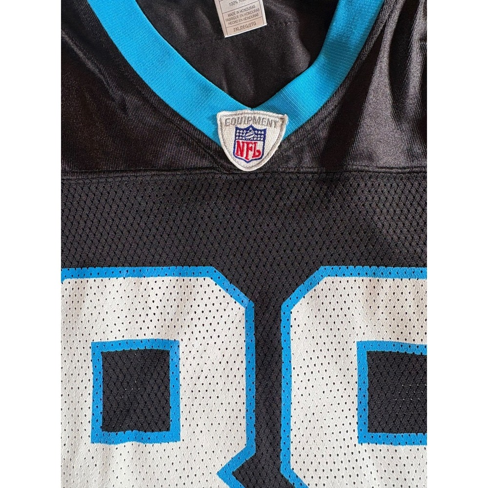 Reebok NFL Carolina Panthers Steve Smith 89 Jersey Mens XXL Black Mesh Football - Picture 4 of 13